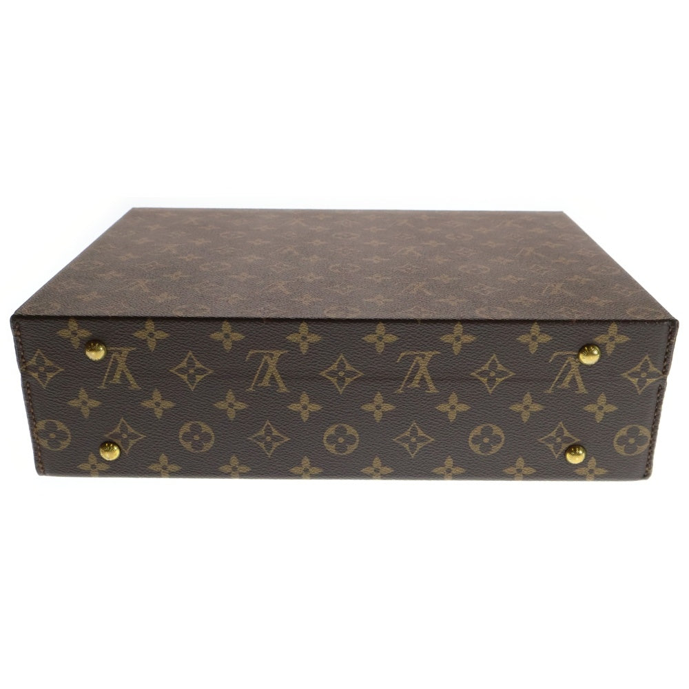 LOUIS VUITTON(ルイヴィトン) モノグラム ボワットビジュー レザートランクケース ブリーフケース ブラウン M20076