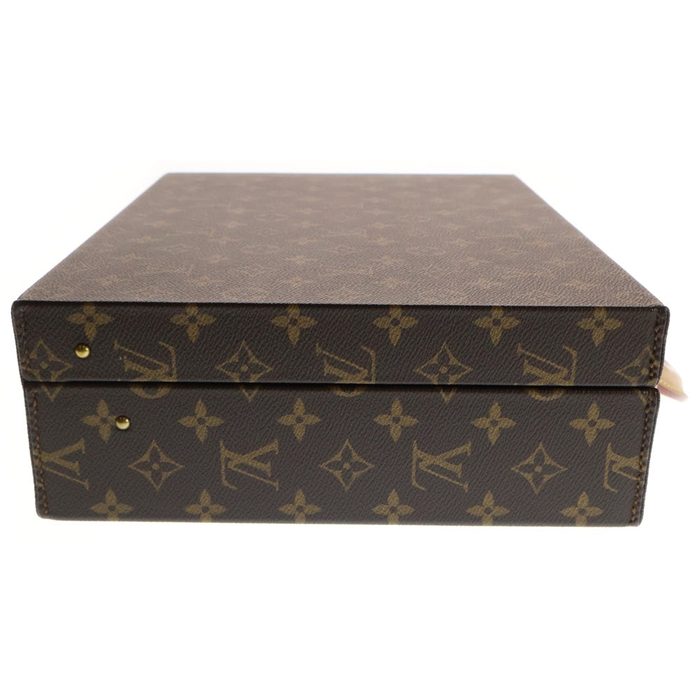 LOUIS VUITTON(ルイヴィトン) モノグラム ボワットビジュー レザートランクケース ブリーフケース ブラウン M20076