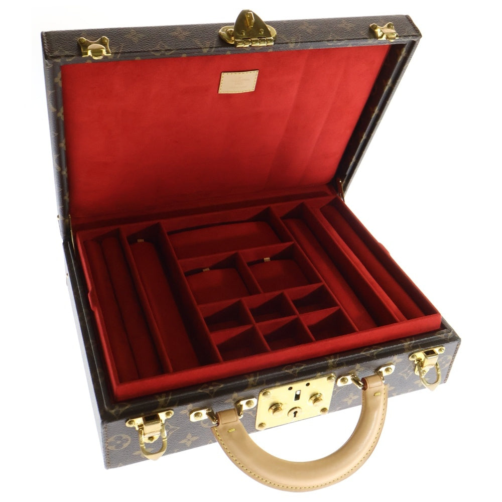 LOUIS VUITTON(ルイヴィトン) モノグラム ボワットビジュー レザートランクケース ブリーフケース ブラウン M20076