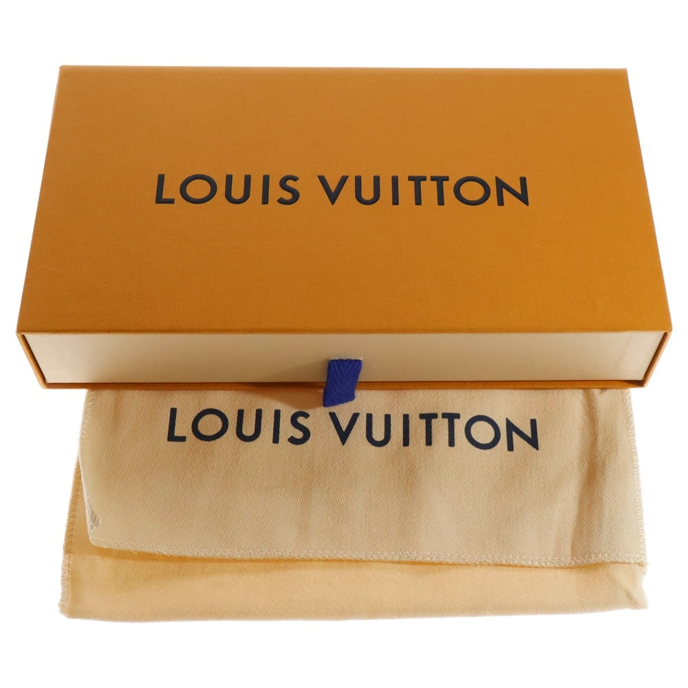 LOUIS VUITTON(ルイヴィトン) ダミエ アズール スタッズ ジッピーウォレット ロングウォレット カードケース 長財布 アイボリー ゴールド金具 PVC N64615
