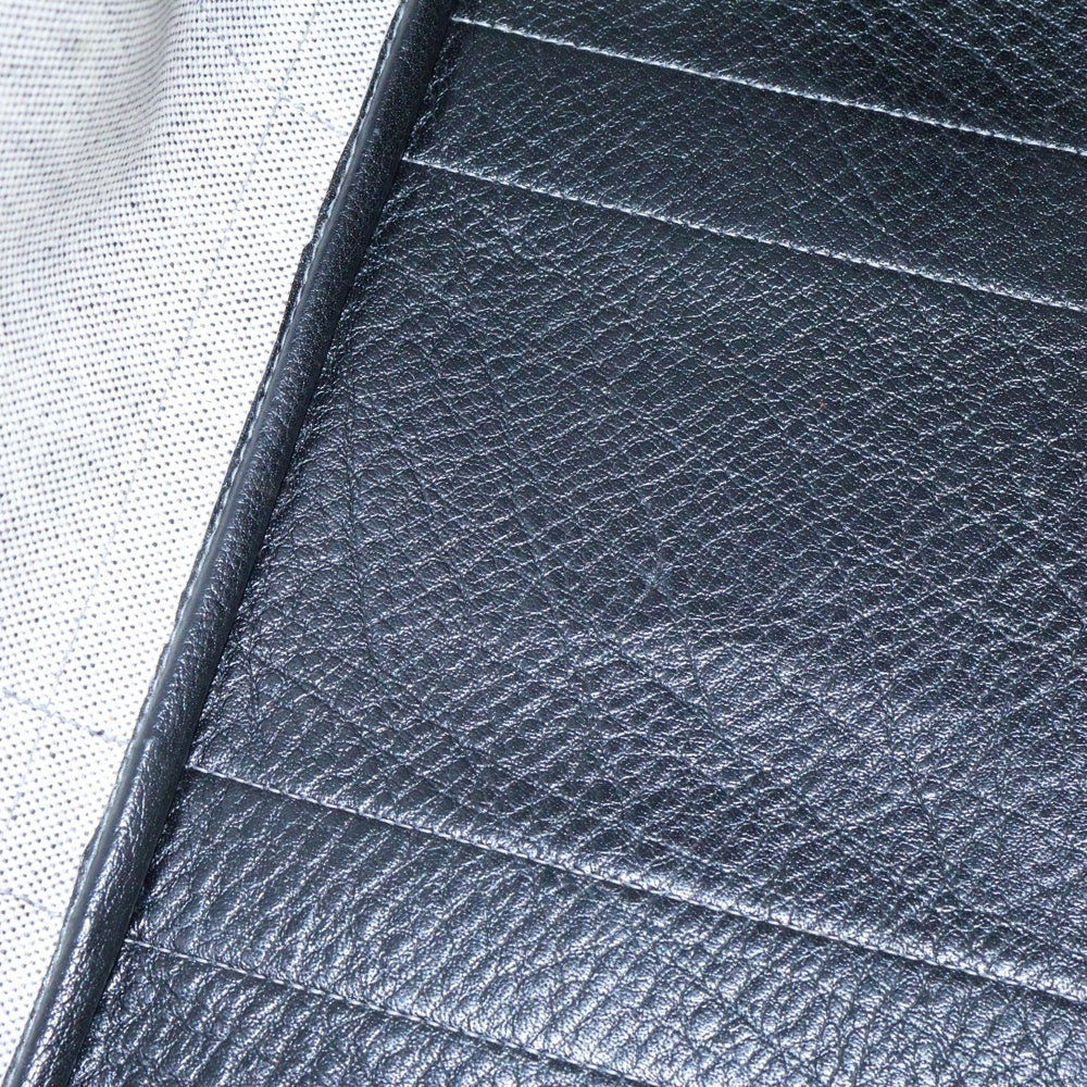 HERMES(エルメス) ガーデンパーティGM トートバッグ ハンドバッグ ブラック×アイボリー シルバー金具 ネゴンダ×トワルアッシュ □G刻印