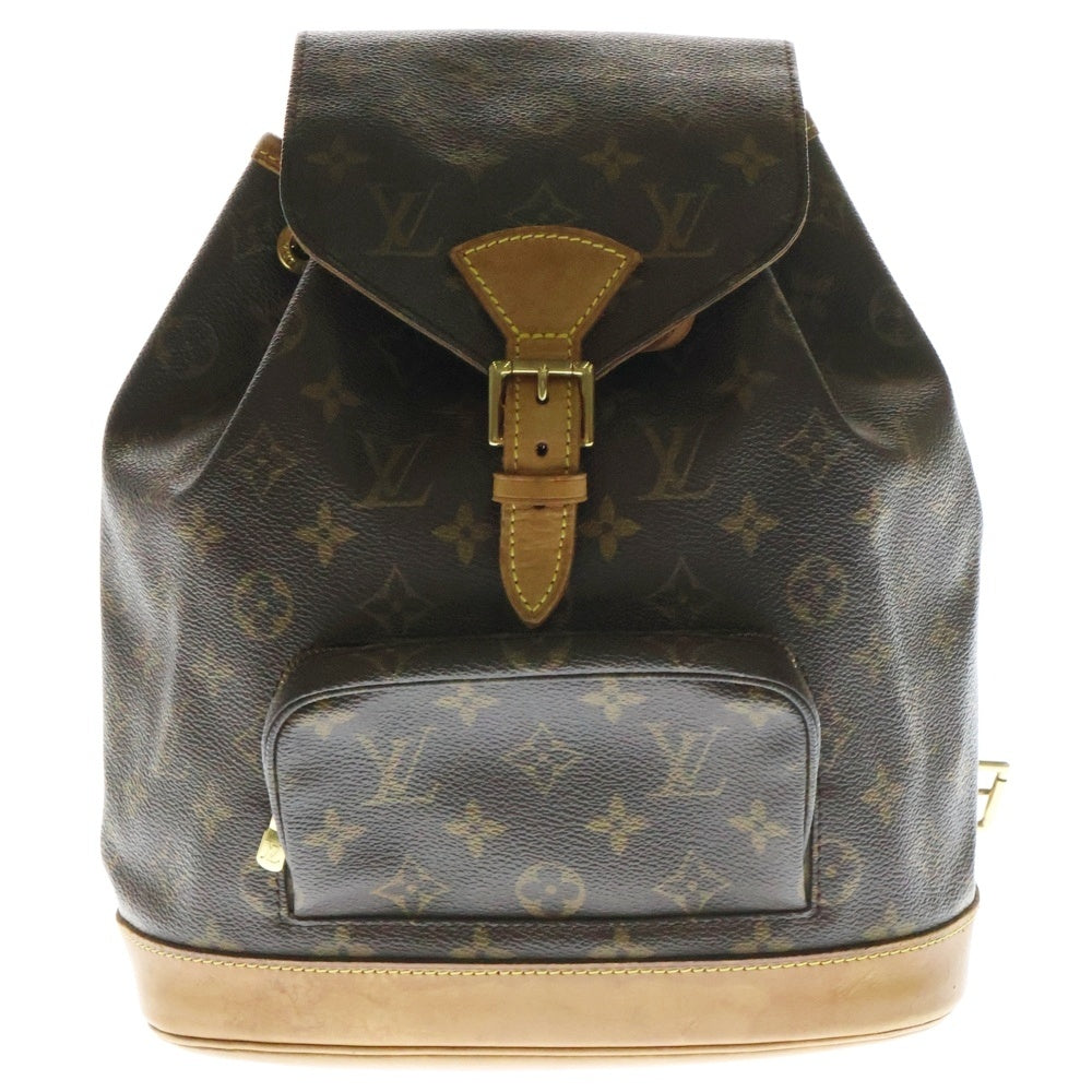 LOUIS VUITTON(ルイヴィトン) モノグラム モンスリMM ブラウン PVC リュック バックパック M51136