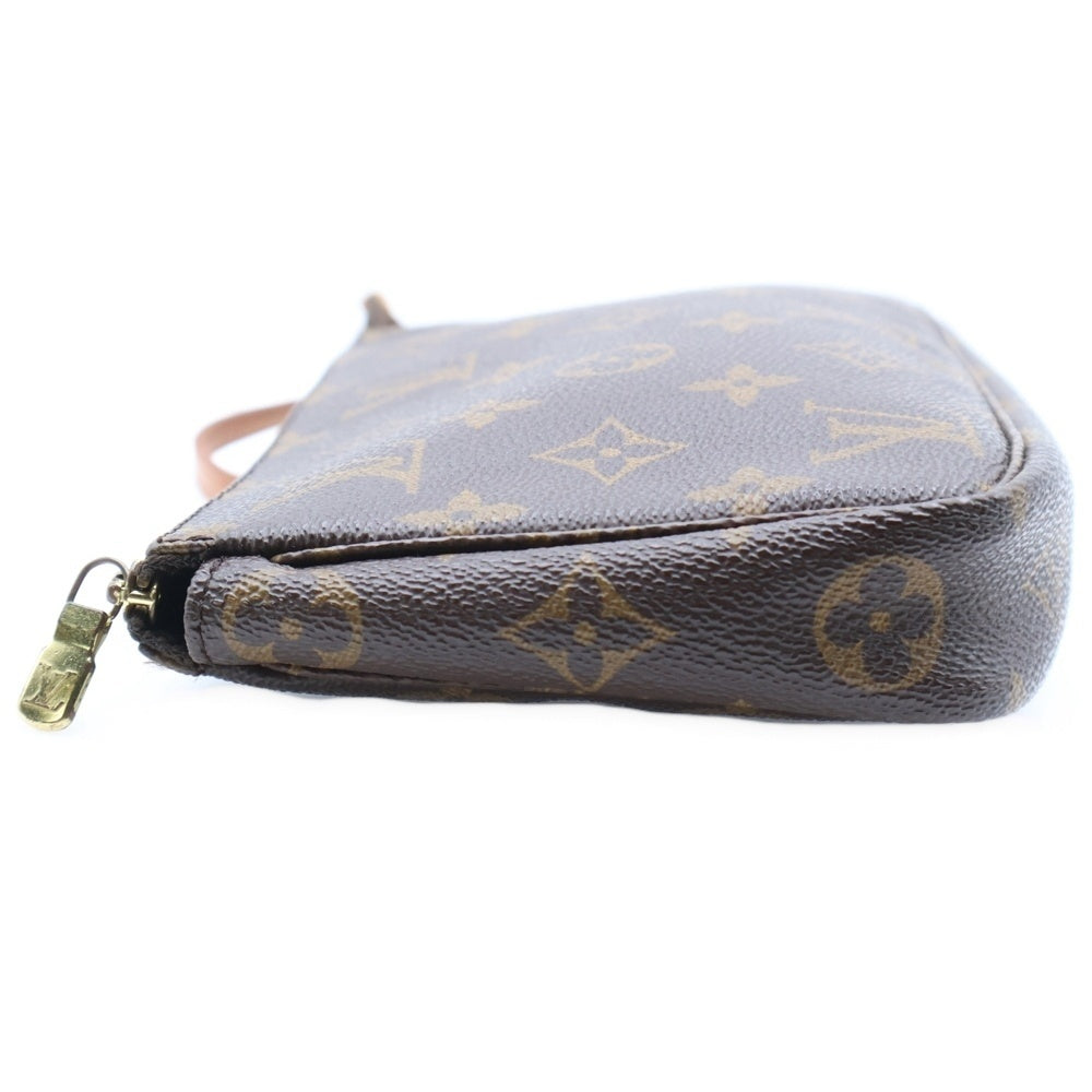 LOUIS VUITTON(ルイヴィトン) ポシェットアクセソワール モノグラム PVC レザー アクセサリーポーチ ハンドバッグ ゴールド金具 ブラウン M51980