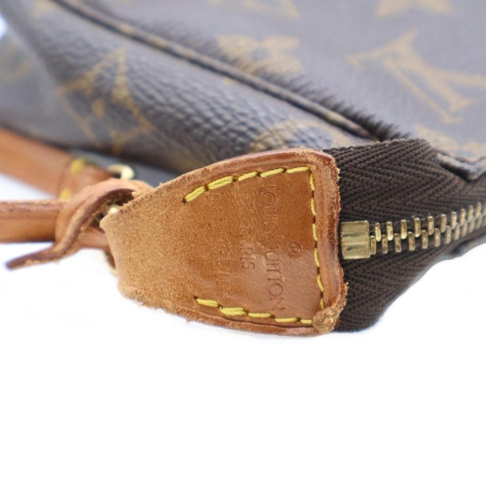 LOUIS VUITTON(ルイヴィトン) ポシェットアクセソワール モノグラム PVC レザー アクセサリーポーチ ハンドバッグ ゴールド金具 ブラウン M51980