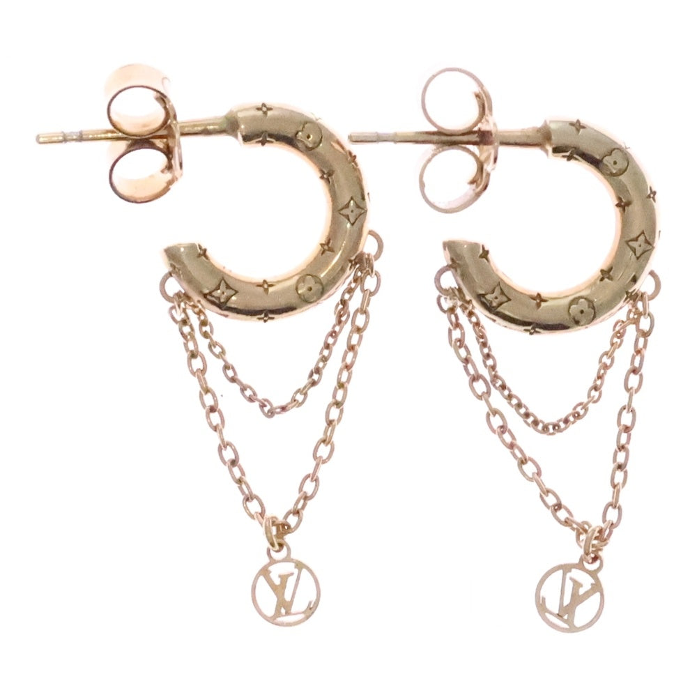 LOUIS VUITTON(ルイヴィトン) ブックルドレイユ ミニフープ ノグラム ピアス セット イヤーアクセサリー ゴールド M00572