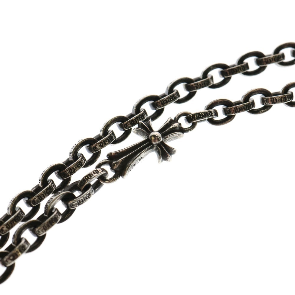 CHROME HEARTS(クロムハーツ) PAPER CHAIN CROSS 20 ペーパーチェーンクロスネックレス 20inch シルバー