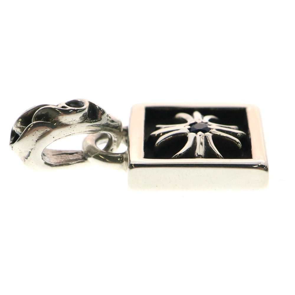 CHROME HEARTS(クロムハーツ) FRAMED CH PLUS SAP フレームドCHプラス サファイア チャーム ペンダントトップ シルバー