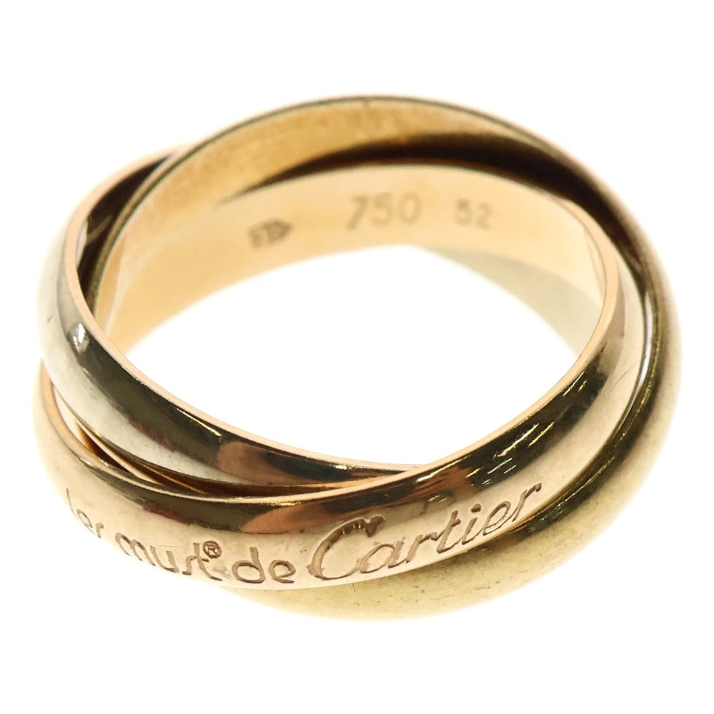 Cartier(カルティエ) トリニティ リング 750YG/PG/WG イエローゴールド ピンクゴールド ホワイトゴールド 52 指輪 ジュエリー アクセサリー