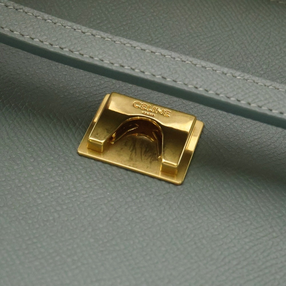 CELINE(セリーヌ) ベルトバッグ 2WAYバッグ ハンドバッグ ショルダーバッグ マイクロ ブルー レザー ゴールド金具
