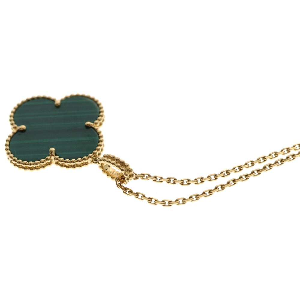 Van Cleef & Arpels(ヴァンクリーフアンドアーペル) マジックアルハンブラ ネックレス マラカイト Au750 K18 YG イエローゴールド ペンダント