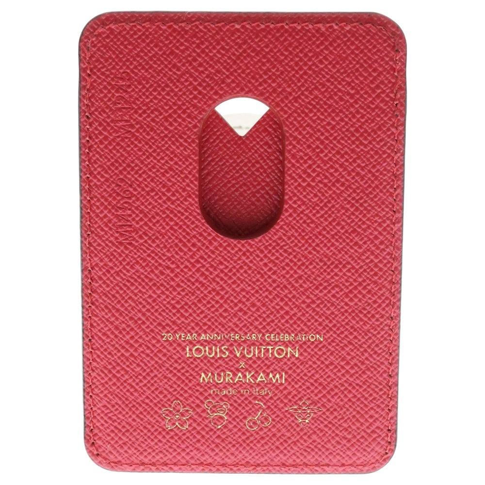 LOUIS VUITTON(ルイヴィトン) モノグラムチェリー ポルトカルトマグネット カードケース ブラウン×レッド PVC ME1245