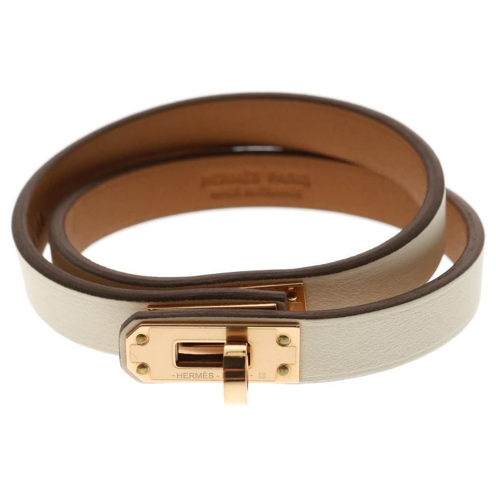 HERMES(エルメス) ミニケリードゥブルートゥール ブレスレット ホワイト W刻印