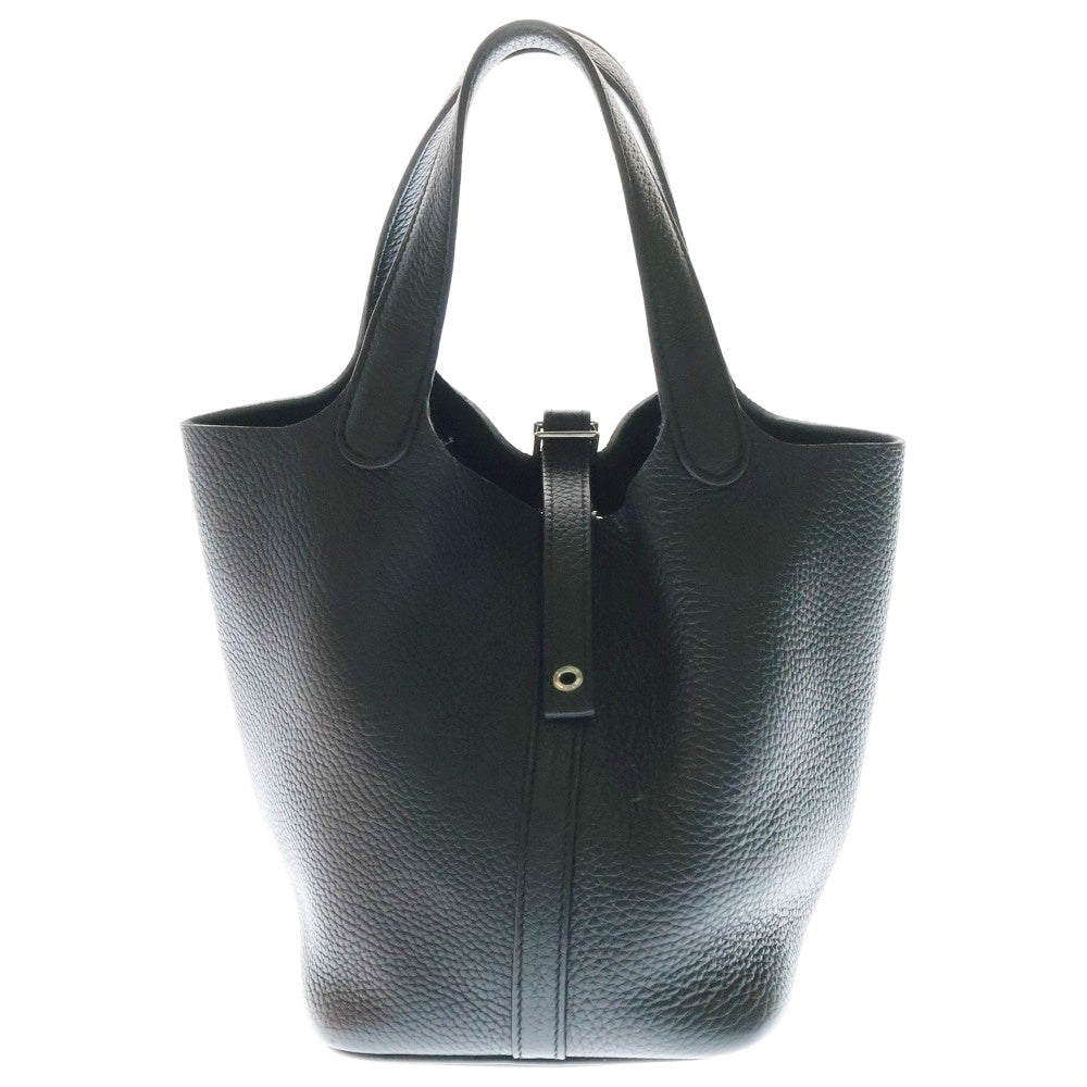 HERMES(エルメス) ピコタンロックPM ブラック トリヨン シルバー金具 Y刻印 ハンドバッグ