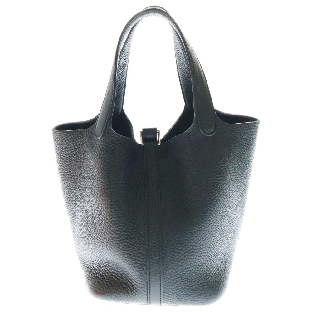 HERMES(エルメス) ピコタンロックPM ブラック トリヨン シルバー金具 Y刻印 ハンドバッグ