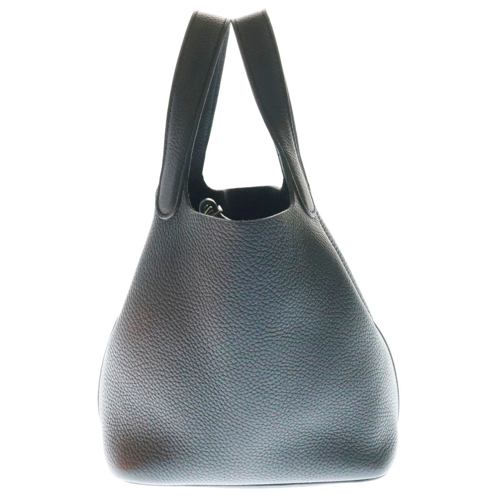 HERMES(エルメス) ピコタンロックPM ブラック トリヨン シルバー金具 Y刻印 ハンドバッグ