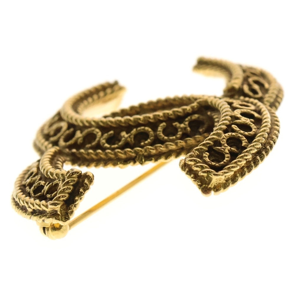 CHANEL(シャネル) ココマーク ブローチ バッジ ゴールド GP