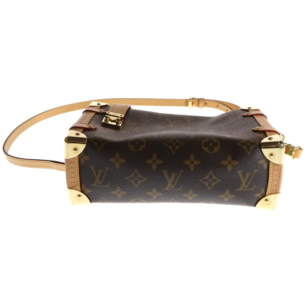 LOUIS VUITTON(ルイヴィトン) モノグラム サイドトランク MM ショルダーバッグ ポシェットバッグ ブラウン PVCレザー RFID M46358