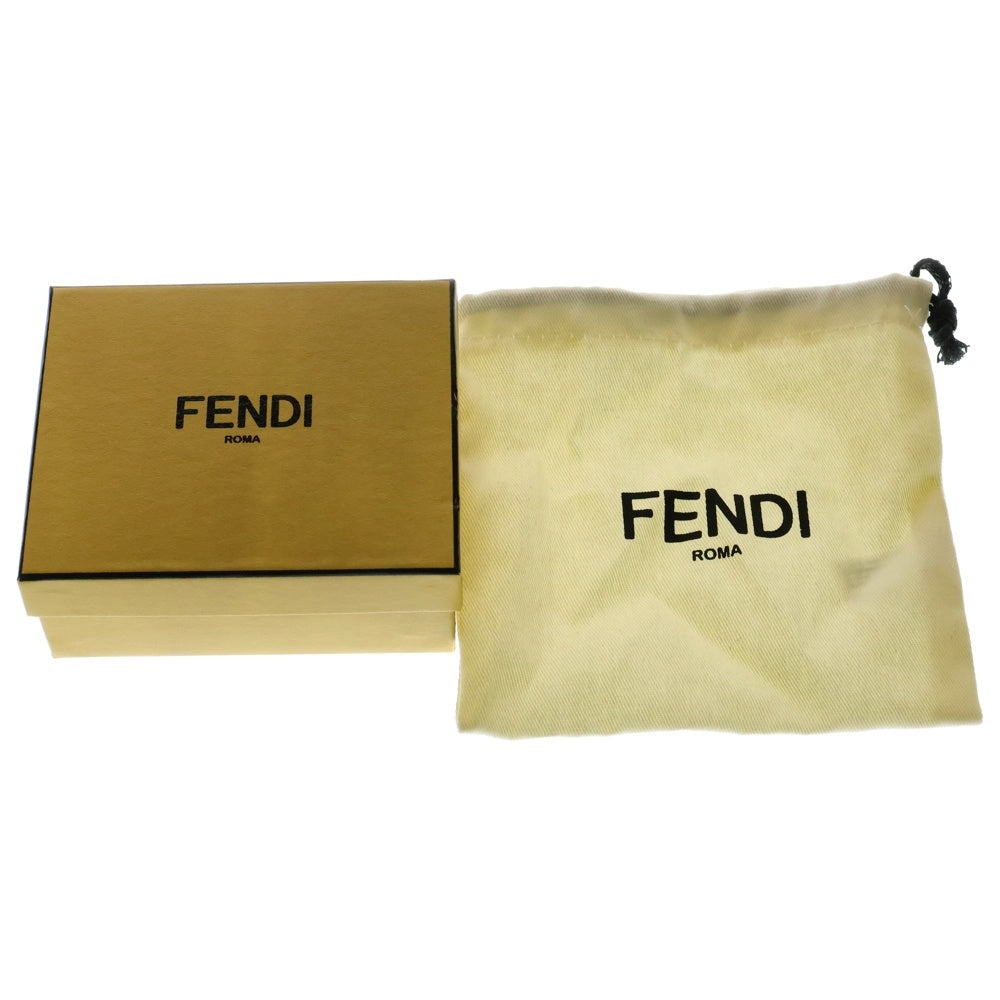 FENDI(フェンディ) FENDI×FRGMT×POKEMON カイリュー バッグチャーム キーホルダー キーリング レザー イエロー シルバー金具
