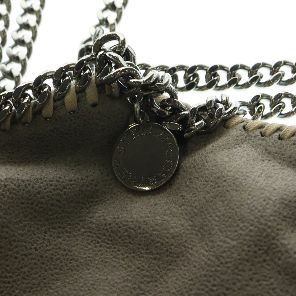 STELLA McCARTNEY(ステラマッカートニー) ファラベラ タイニー レザーハンドバッグ チェーンショルダーバッグ グレー レディース