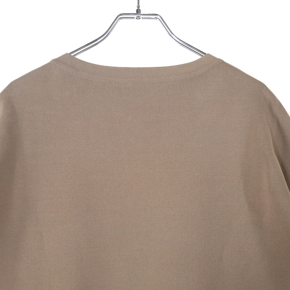 ALAIA(アライア) 21SS レーヨン クルーネック オーバーサイズ ニット セーター ブラウン/ベージュ レディース AA9S0065RM035