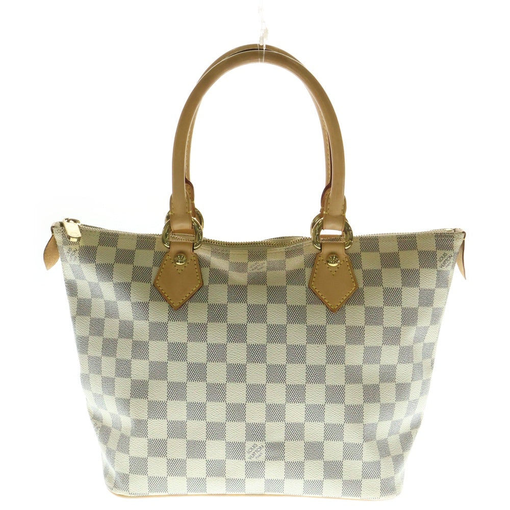 LOUIS VUITTON(ルイヴィトン) ダミエ・アズール サレヤPM トートバッグ ハンドバッグ ベージュ PVCレザー N51186