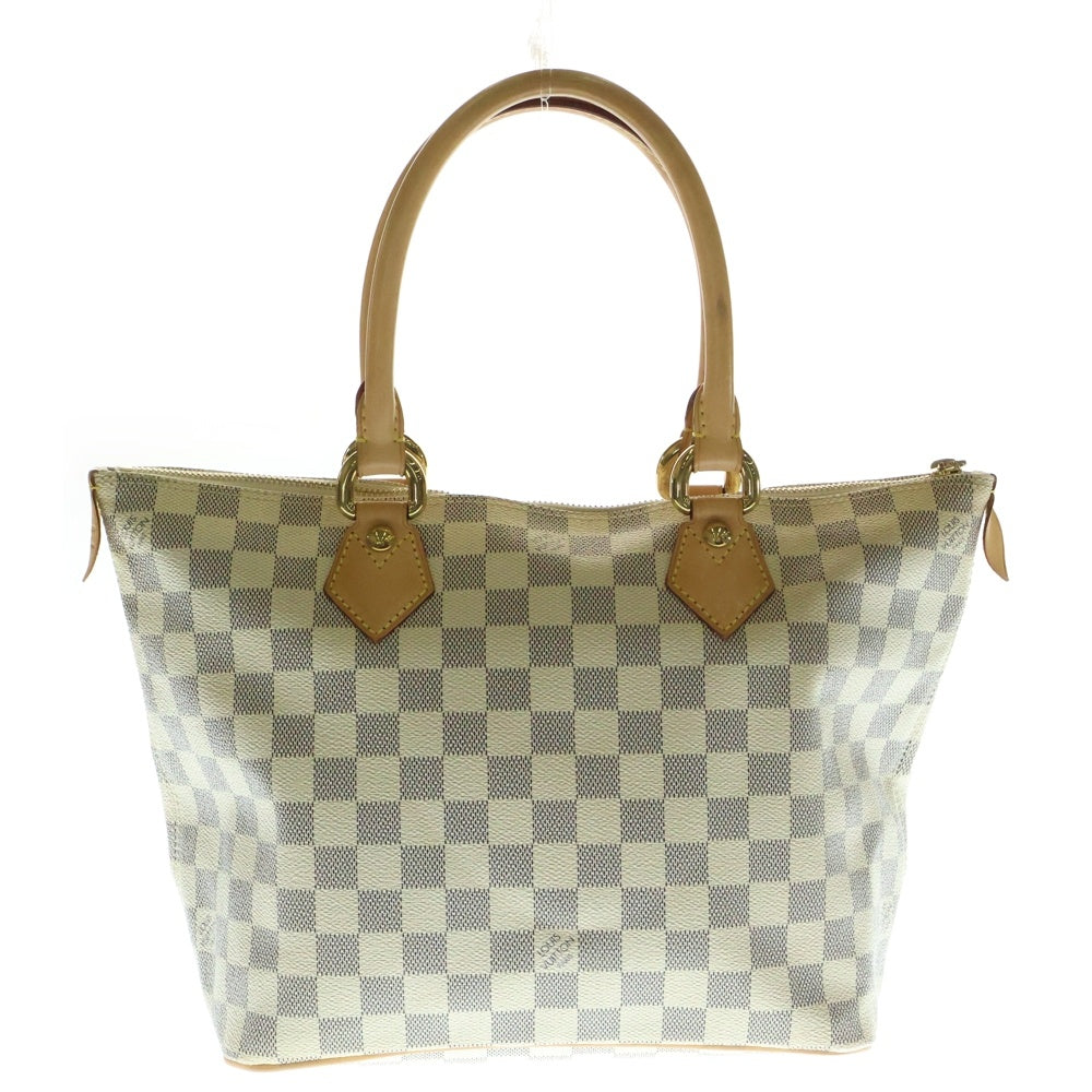 LOUIS VUITTON(ルイヴィトン) ダミエ・アズール サレヤPM トートバッグ ハンドバッグ ベージュ PVCレザー N51186