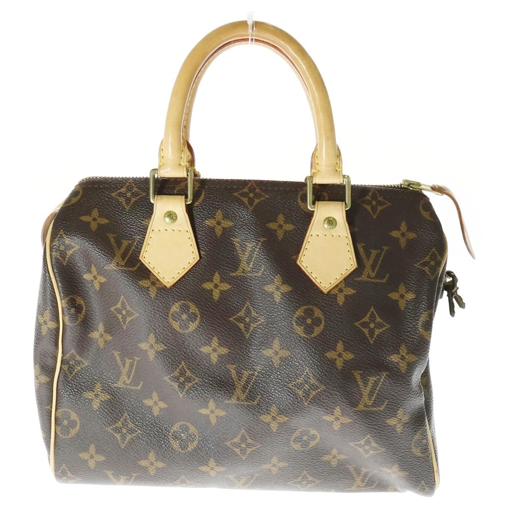LOUIS VUITTON(ルイヴィトン) モノグラム スピーディ25 レザーハンドバッグ ブラウン レディース M41528