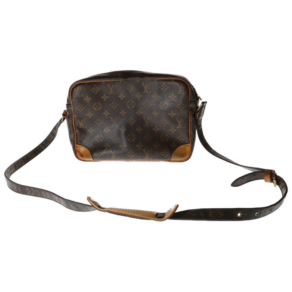 LOUIS VUITTON(ルイヴィトン) モノグラム ナイル ショルダーバッグ ブラウン ゴールド金具 レザー×PVC M45244