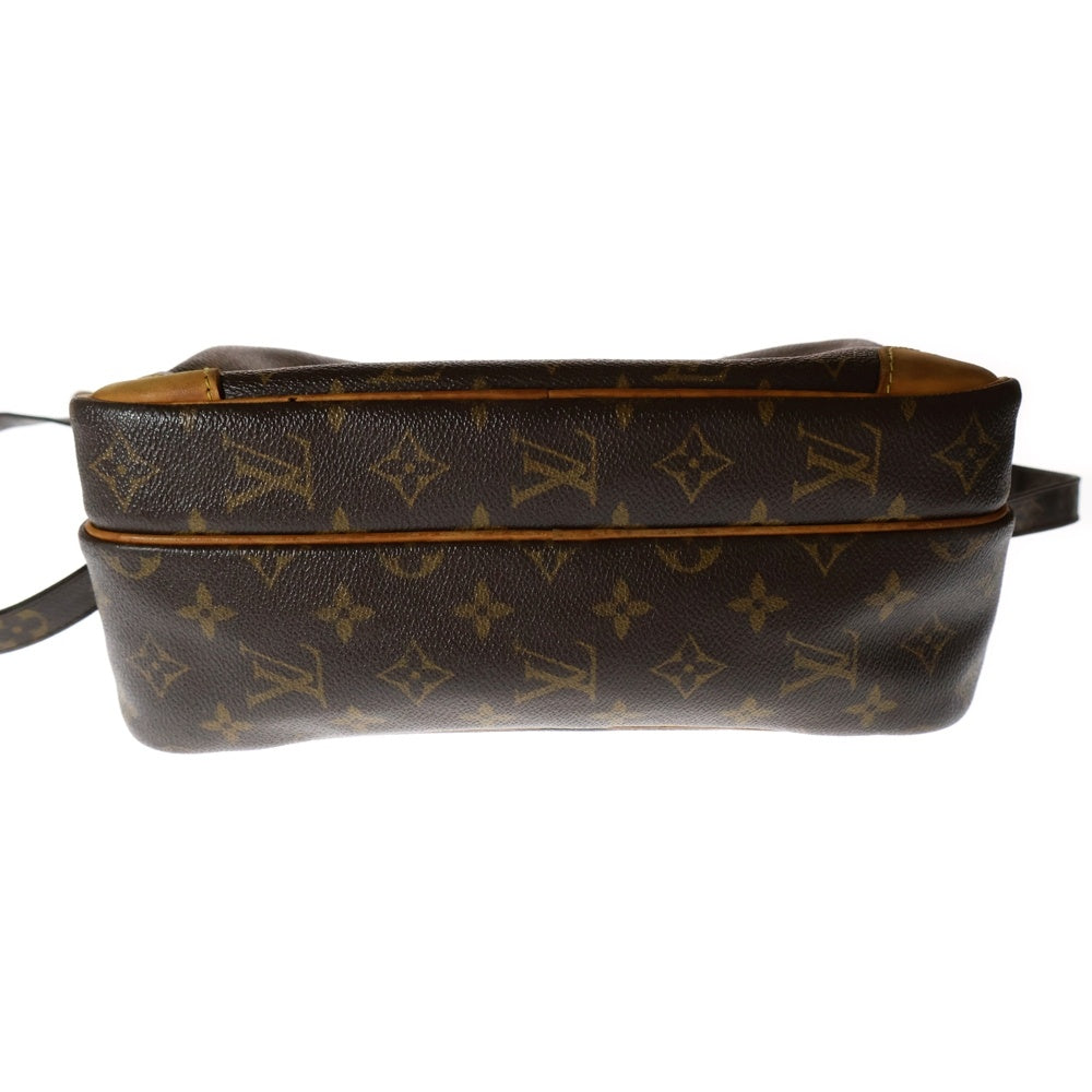 LOUIS VUITTON(ルイヴィトン) モノグラム ナイル ショルダーバッグ ブラウン ゴールド金具 レザー×PVC M45244