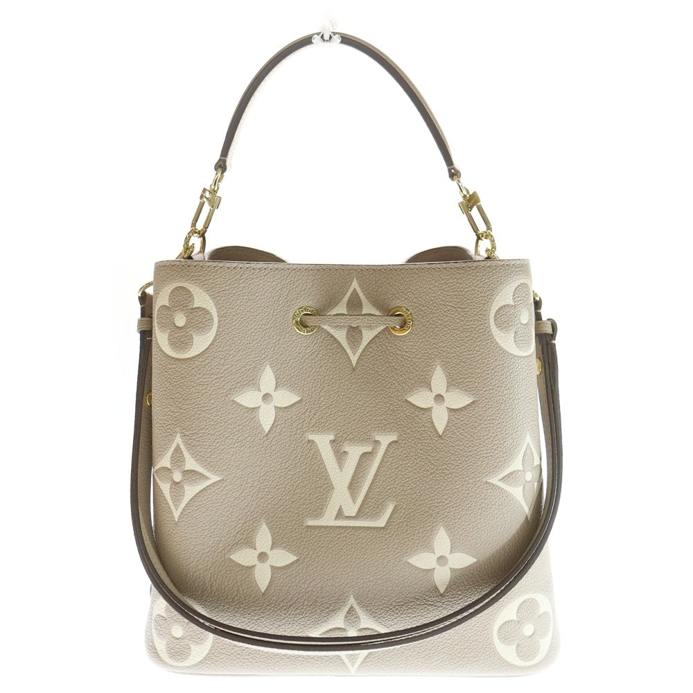 LOUIS VUITTON(ルイヴィトン) モノグラムアンプラント ネオノエMM 2WAY ポーチ付レザーハンドバッグ ショルダーバッグ ベージュ レディース M45555
