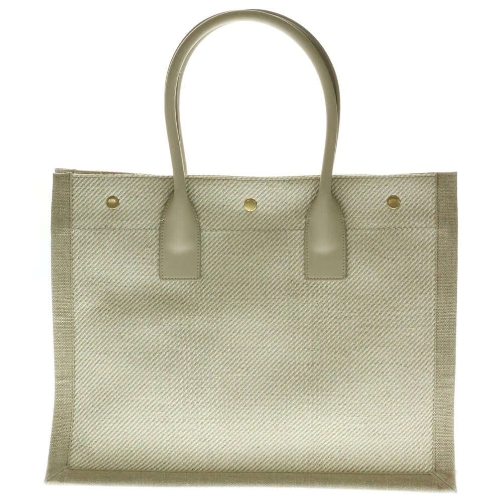 SAINT LAURENT PARIS(サンローランパリ) リヴゴーシュ トートバッグ ベージュ系 キャンバス 617481
