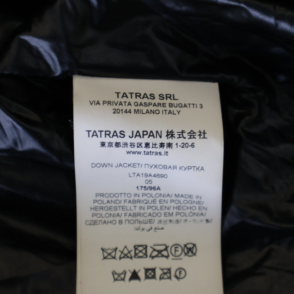 TATRAS(タトラス) DRENA ドレーナフーデッド ジップアップ ダウンジャケット ブラック LTA19A4690