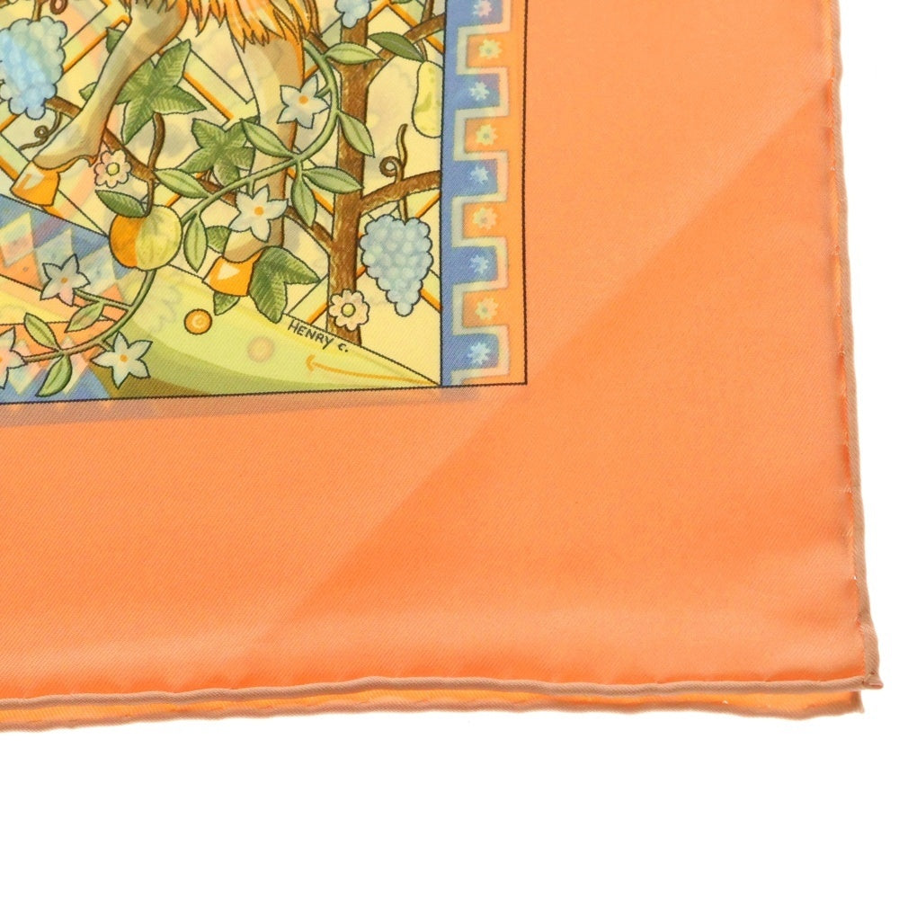 HERMES(エルメス) カレ90 世界の中心軸 スカーフ マルチカラー シルク
