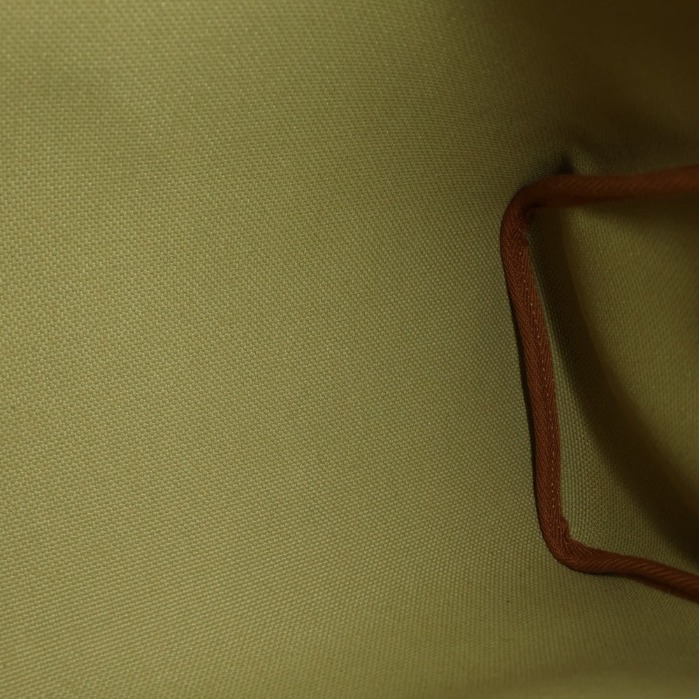 HERMES(エルメス) エールバッグジップPM ヴァッシュハンター/トワルアッシュ 2WAY レザー切替キャンバスハンドバッグ ショルダーバッグ カーキ/ブラウン レディース B刻印