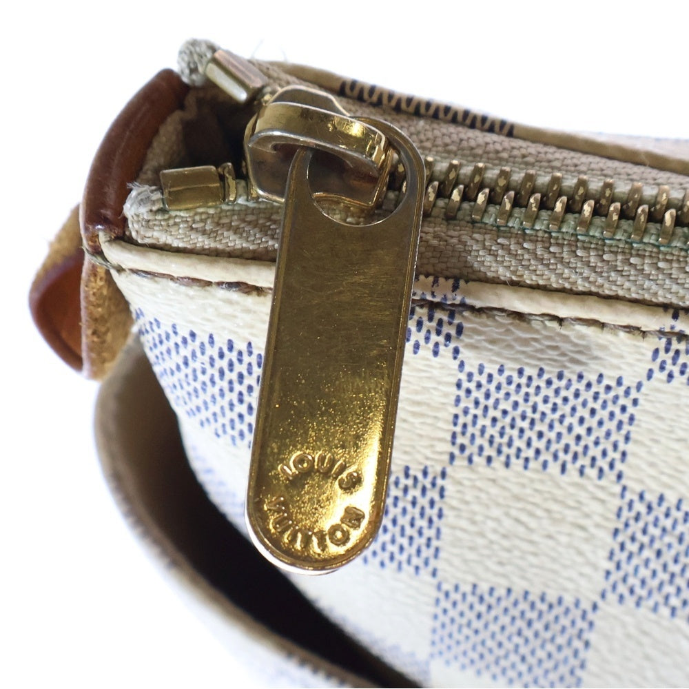LOUIS VUITTON(ルイヴィトン) ダミエアズール トータリーMM トートバッグ ハンドバッグ アイボリー×ブラウン レザー×PVC ゴールド金具 N51262