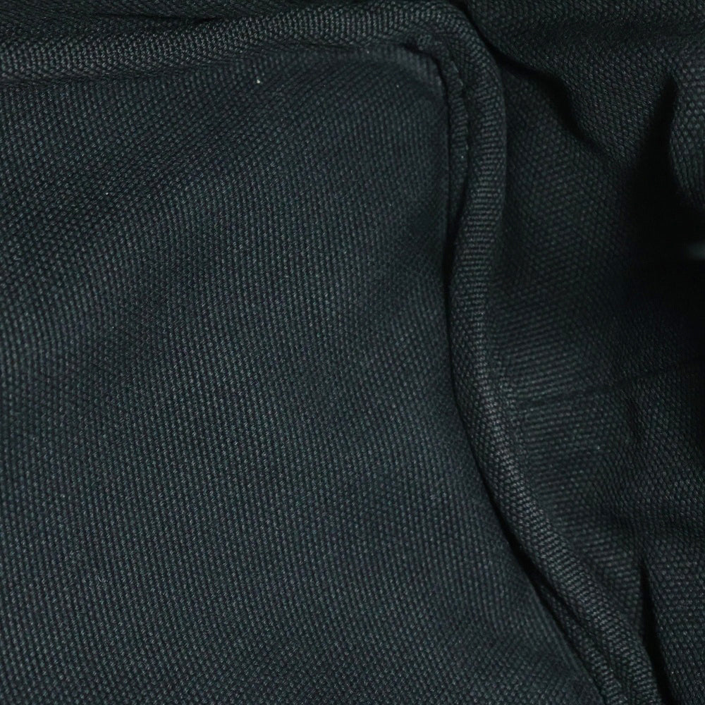 PRADA(プラダ) カナパ 2wayショルダーバッグ ハンドバッグ ブラック シルバー金具 キャンバス デニム