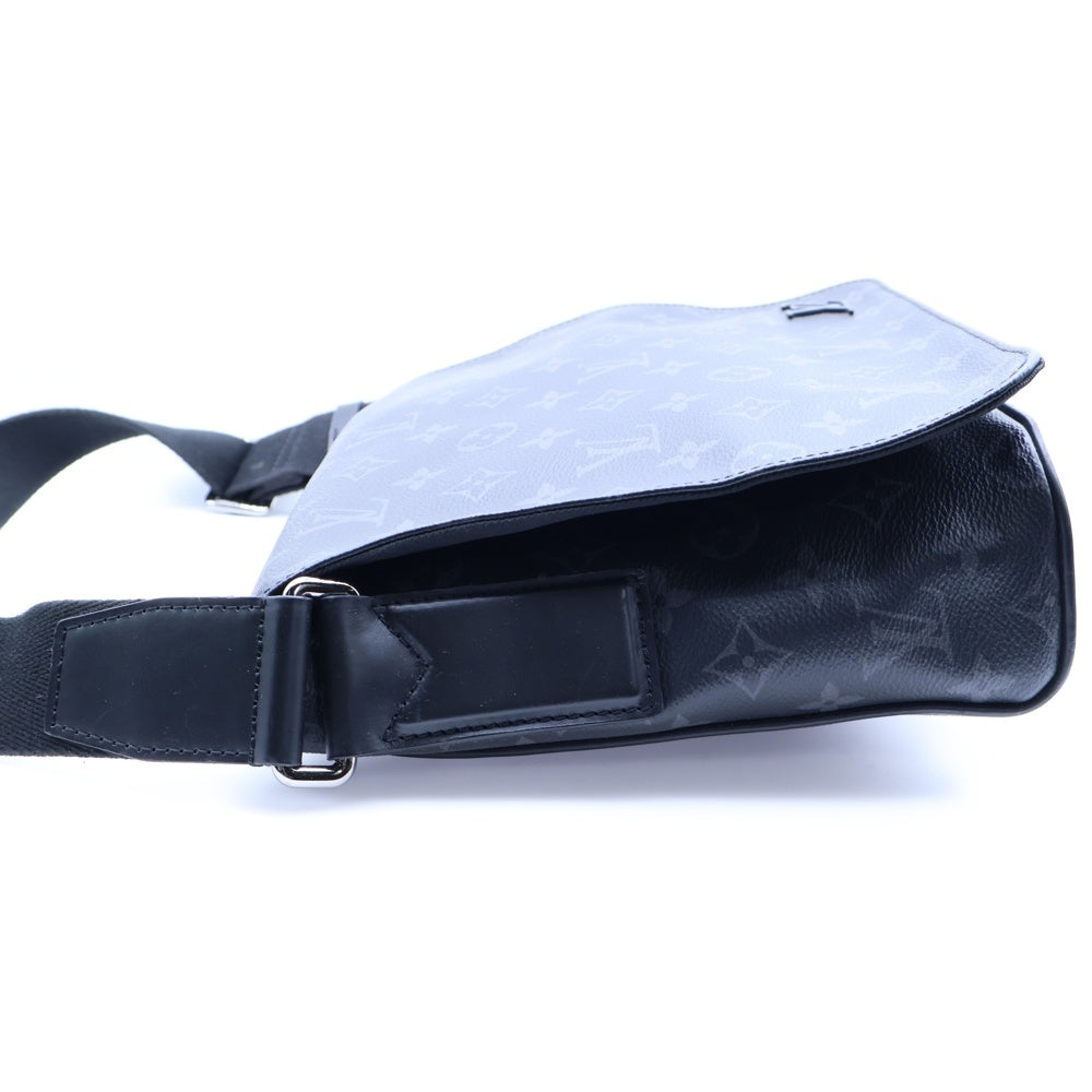 LOUIS VUITTON(ルイヴィトン) モノグラムエクリプス ディストリクトPM ショルダーバッグ メッセンジャーバッグ ブラック レザー×PVC シルバー金具 M44000