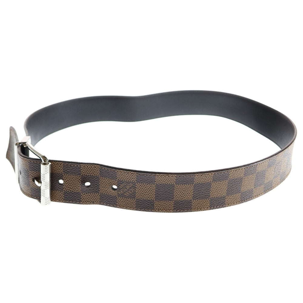 LOUIS VUITTON(ルイヴィトン) ダミエ サンチュール ベルト シルバー金具 ブラウン PVC M9154