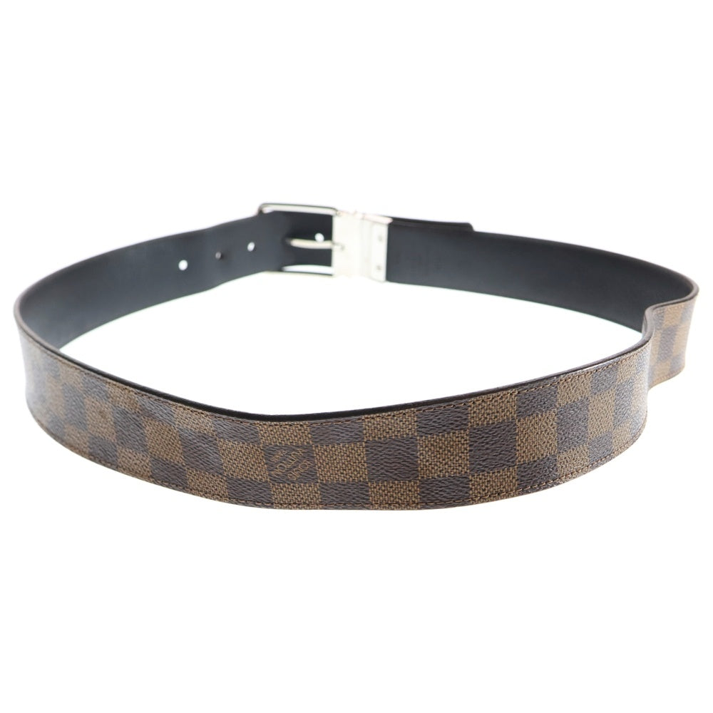 LOUIS VUITTON(ルイヴィトン) ダミエ サンチュール ベルト シルバー金具 ブラウン PVC M9154