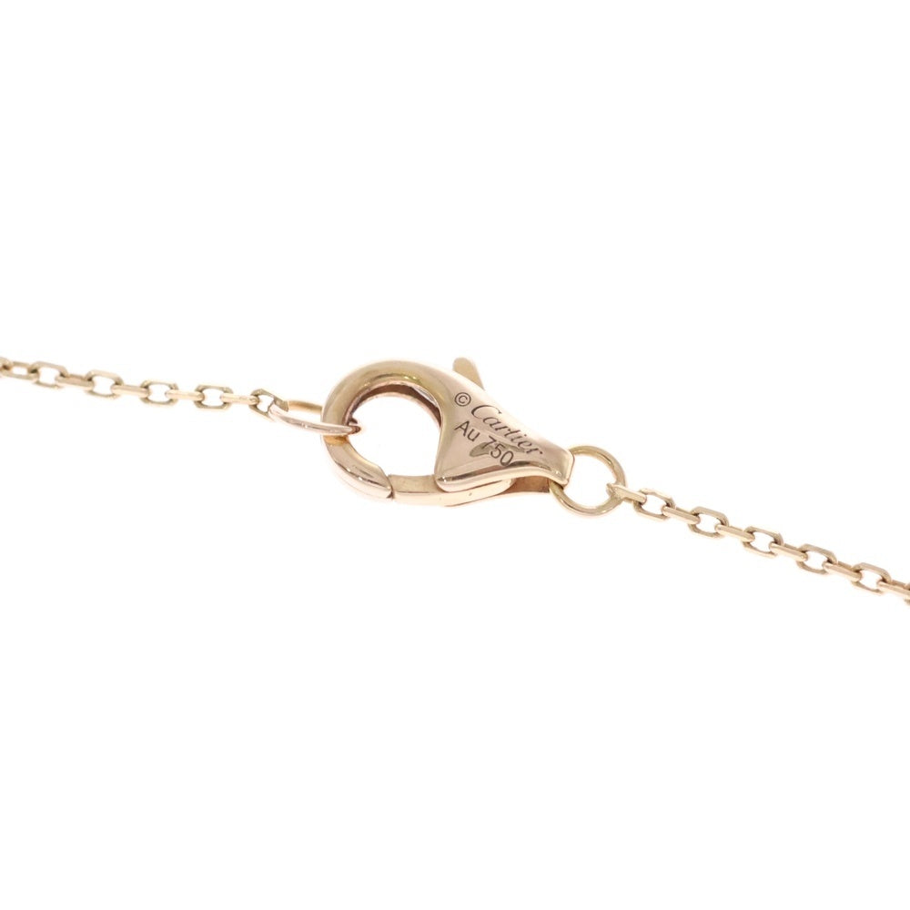 Cartier(カルティエ) アミュレットドゥカルティエ カーネリアン ダイヤ付チェーンネックレス K18PG ピンクゴールド レディース