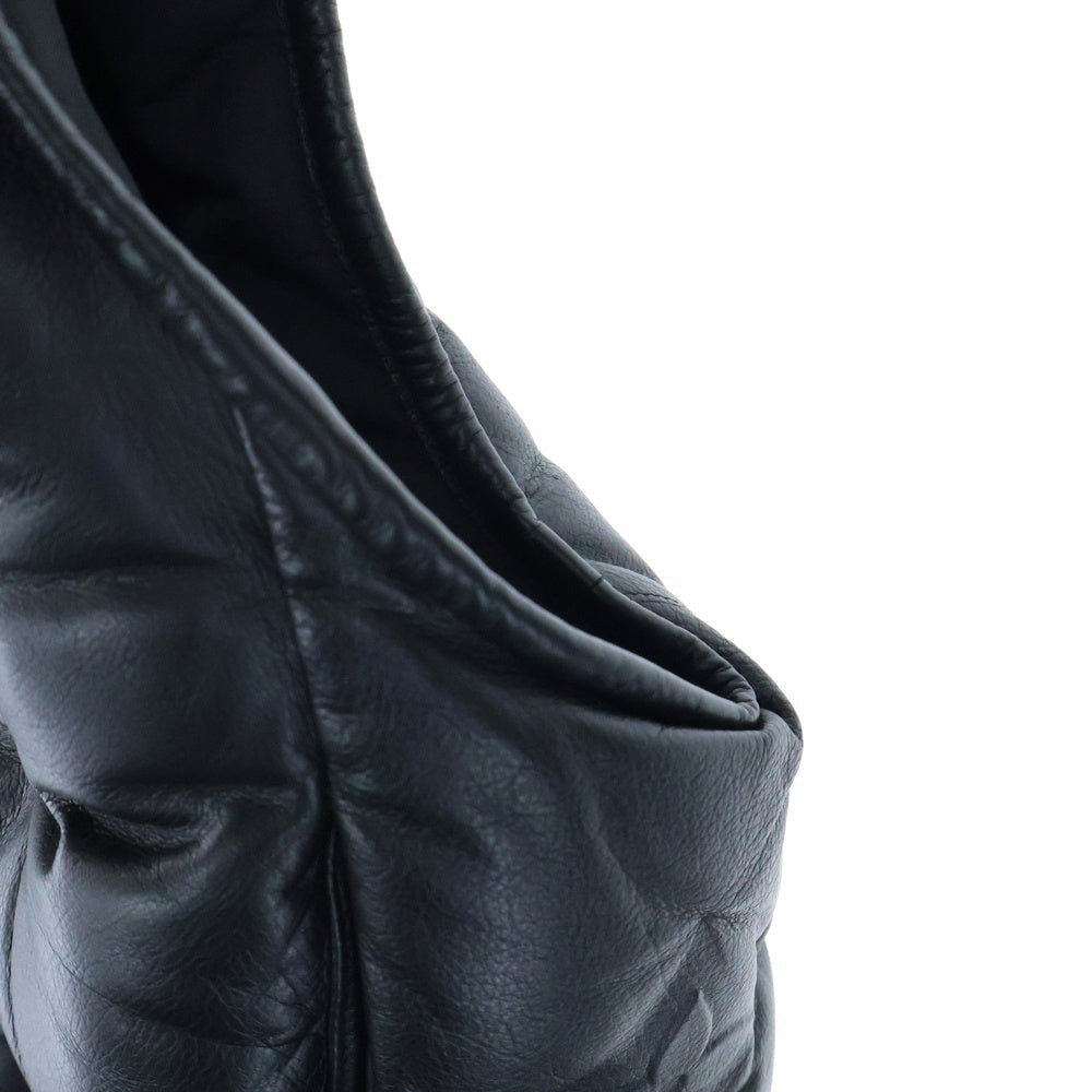 LOUIS VUITTON(ルイヴィトン) 19AW モノグラム ボーイフッドパファー エンボスレザー ジップアップ ダウンベスト ブラック HHL84WREY