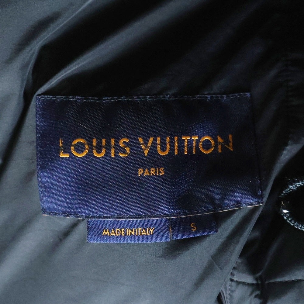 LOUIS VUITTON(ルイヴィトン) 19AW モノグラム ボーイフッドパファー エンボスレザー ジップアップ ダウンベスト ブラック HHL84WREY