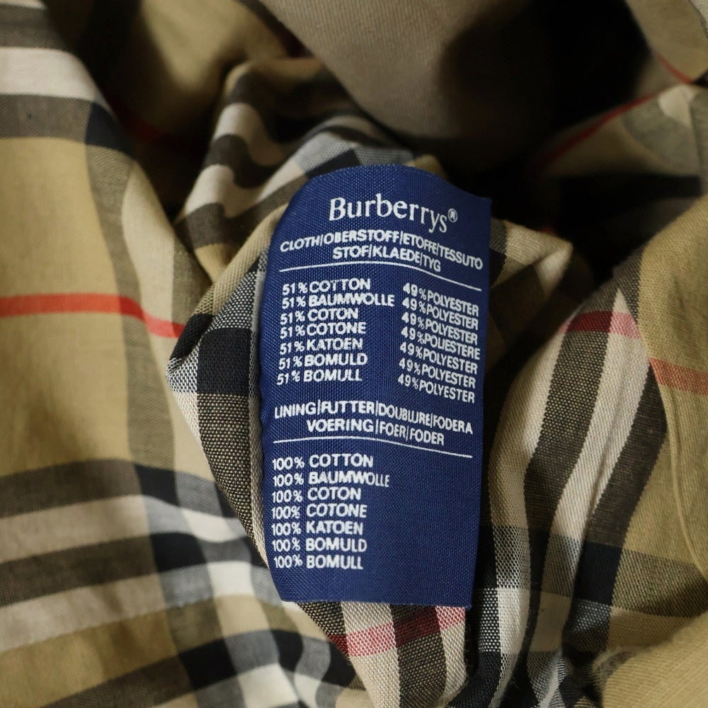 BURBERRY(バーバリー) 裏地ノバチェック総柄 コットン トレンチ ロング コート ベージュ