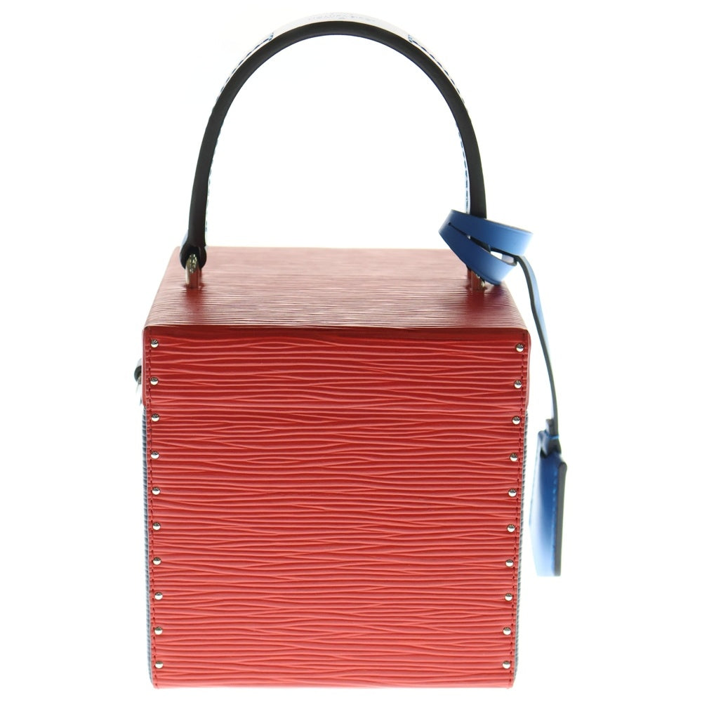 LOUIS VUITTON(ルイヴィトン) エピ ブリーカーボックス 2WAYバッグ ハンドバッグ ショルダーバッグ ブルー×レッド シルバー金具 レザー M52466
