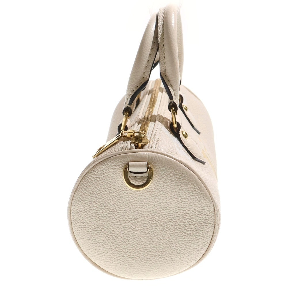 LOUIS VUITTON(ルイヴィトン) パピヨンBB クリームサフラン 2WAYバッグ ハンドバッグ ショルダーバッグ アイボリー レザー ゴールド金具 M45708