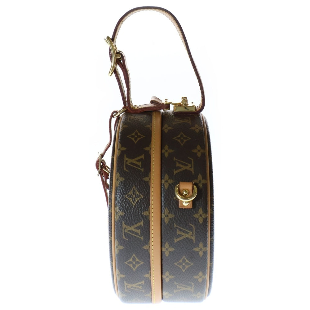 LOUIS VUITTON(ルイヴィトン) モノグラム プティット・ボワット・シャポー ハンドバッグ ショルダーバッグ ブラウン ゴールド金具 レザー×PVC M43514