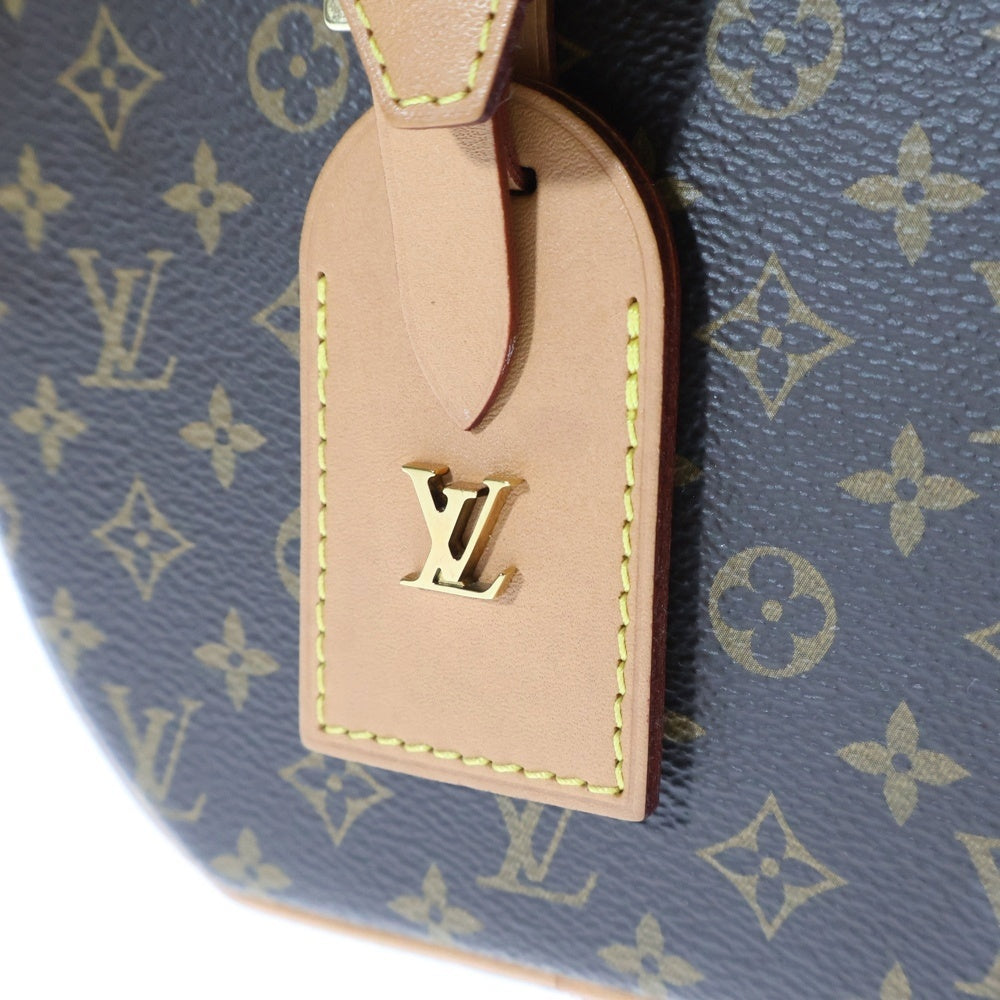 LOUIS VUITTON(ルイヴィトン) モノグラム プティット・ボワット・シャポー ハンドバッグ ショルダーバッグ ブラウン ゴールド金具 レザー×PVC M43514