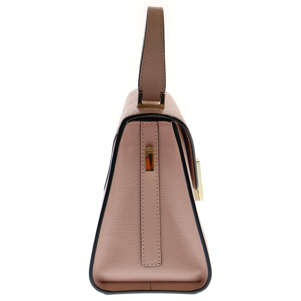 Valextra(ヴァレクストラ) ミニ イジィデ 2wayハンドバッグ ショルダーバッグ ピンク レザー