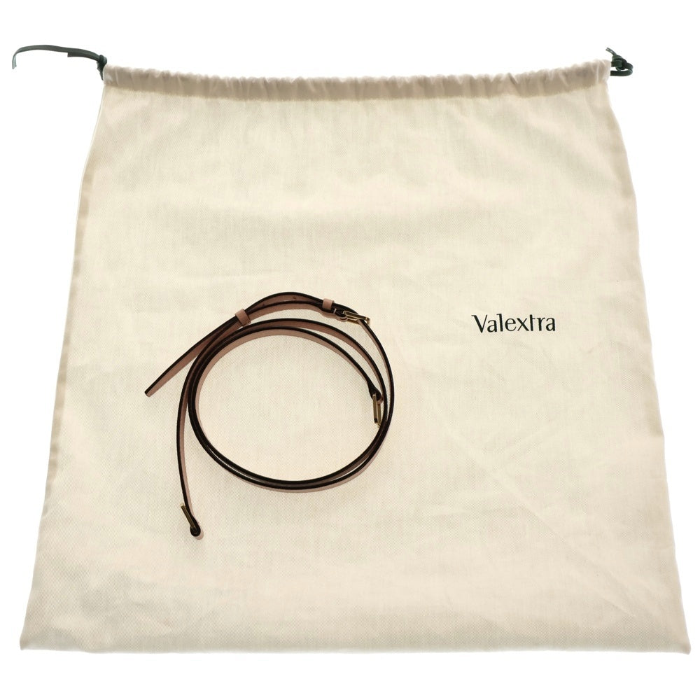 Valextra(ヴァレクストラ) ミニ イジィデ 2wayハンドバッグ ショルダーバッグ ピンク レザー