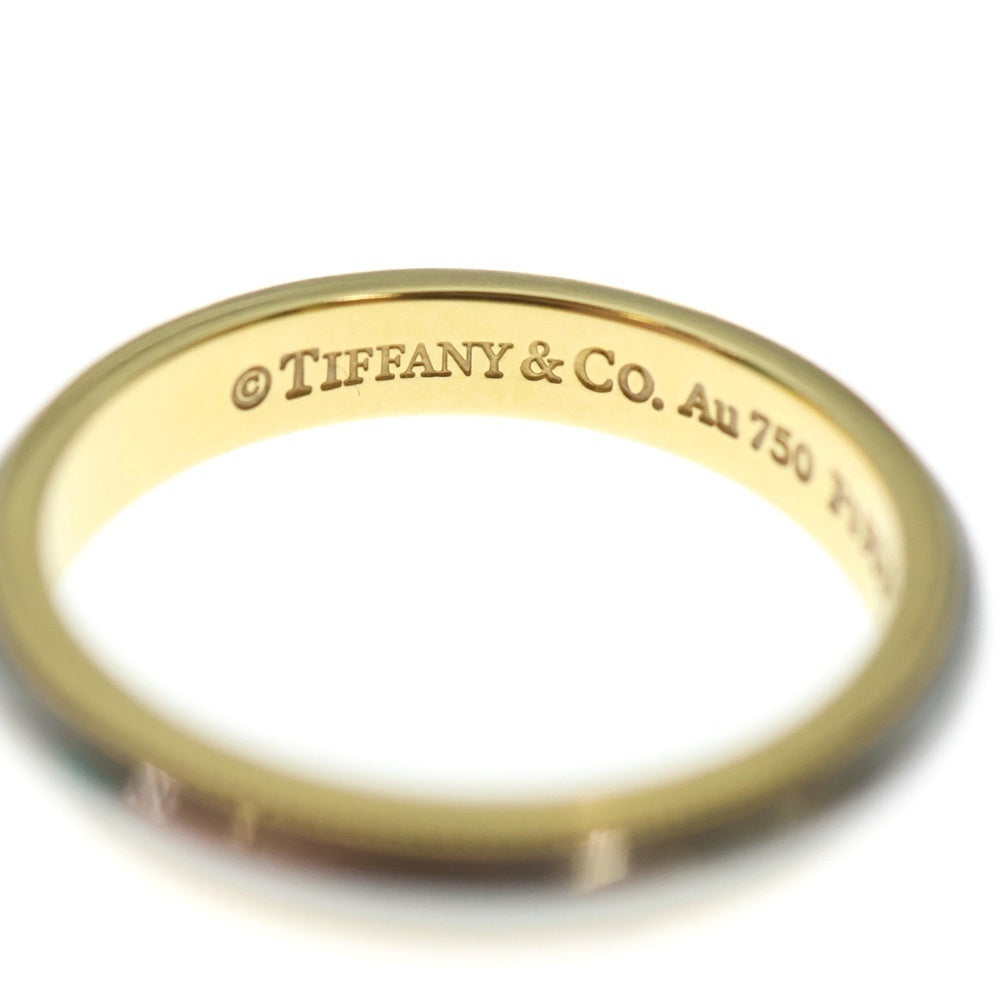 TIFFANY & Co.(ティファニー) ミルグレイン リング 指輪 イエローゴールド×シルバー Au750×Pt950